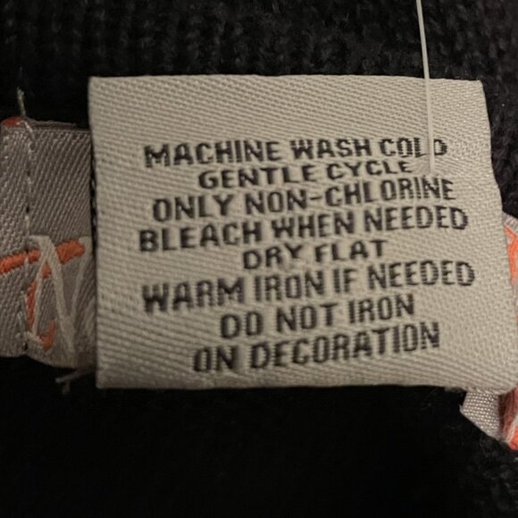 NWT by NOUVEAUX Women's Size SMALL Holiday Christmas Black Decorative Sweater - Picture 6 of 6